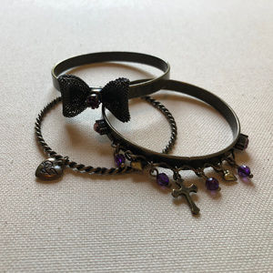 Betsey Johson Bronze Bangle Trio